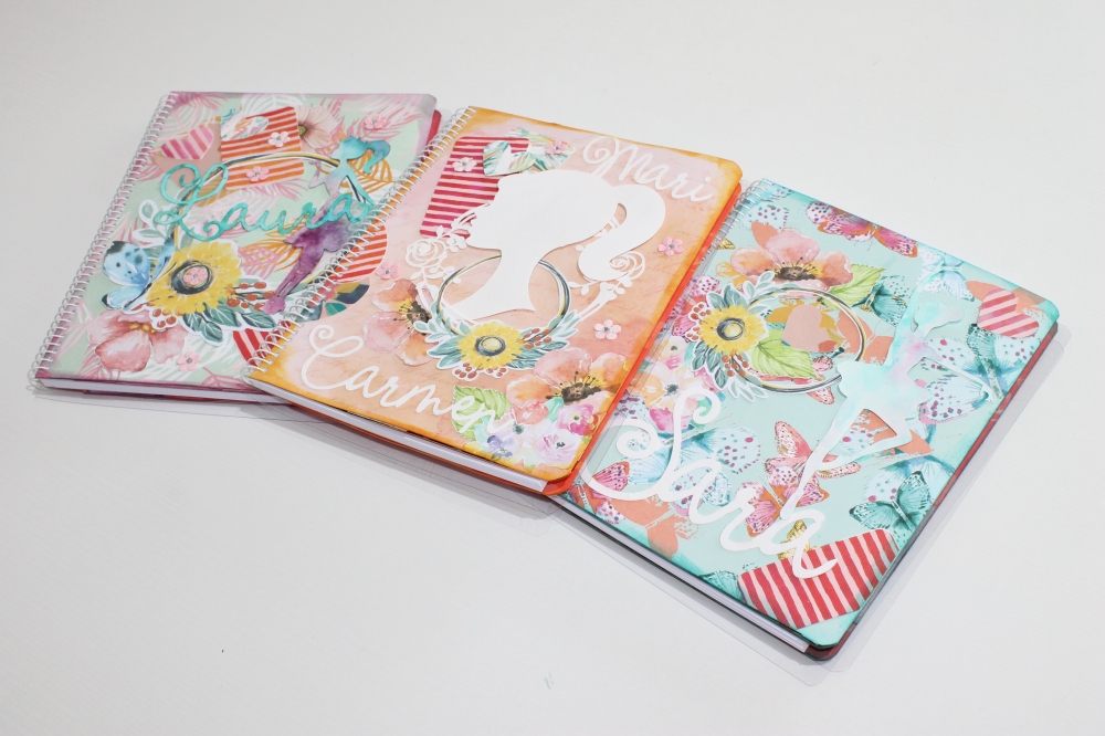 3 Ideas para decorar portadas de cuadernos/diarios personalizados – vídeo  tutorial paso a paso – GoodNight_Cinderella