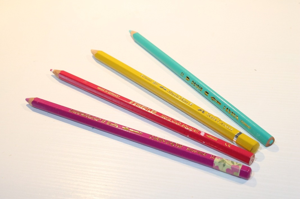 comparación lápices acuarelables y ceras acuarelables 1